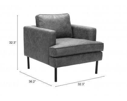 ZUO Decade Armchair - Vintage Gray