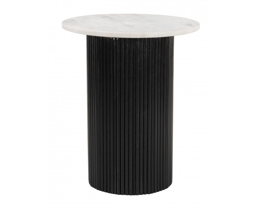 ZUO - Izola Side Table in White/Black