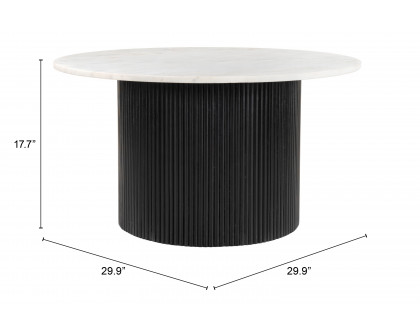 ZUO - Izola Coffee Table in White/Black