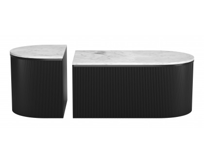 ZUO Ormara Coffee Table Set (2-Piece) - White/Black