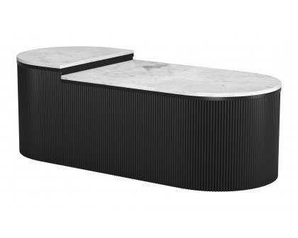 ZUO Ormara Coffee Table Set (2-Piece) - White/Black