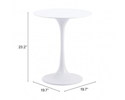 ZUO - Wilco Side Table in White