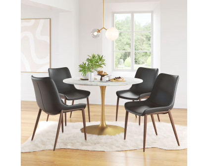 ZUO Magnus Dining Chair (Set of 2) - Black/Walnut