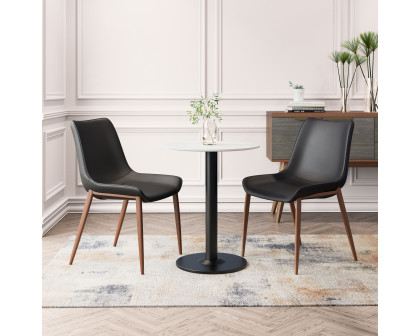 ZUO Magnus Dining Chair (Set of 2) - Black/Walnut