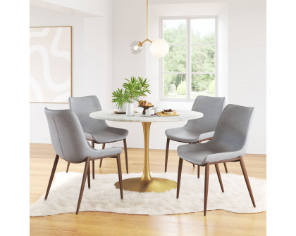 ZUO Magnus Dining Chair (Set of 2) - Slate Gray/Walnut