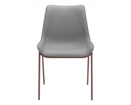 ZUO Magnus Dining Chair (Set of 2) - Slate Gray/Walnut