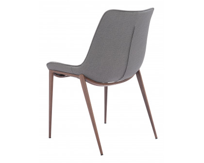 ZUO Magnus Dining Chair (Set of 2) - Slate Gray/Walnut