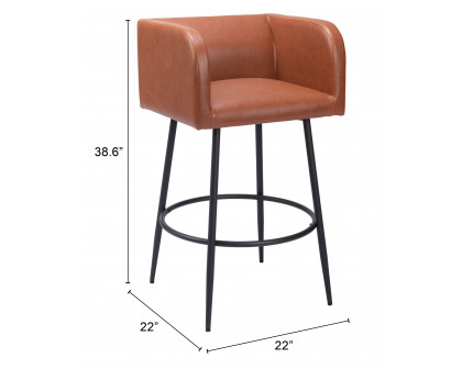 ZUO Horbat Barstool (Set of 2) - Brown