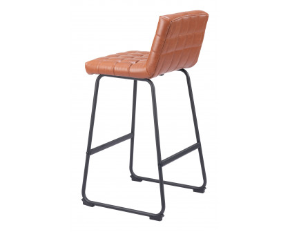 ZUO Pago Barstool (Set of 2) - Brown