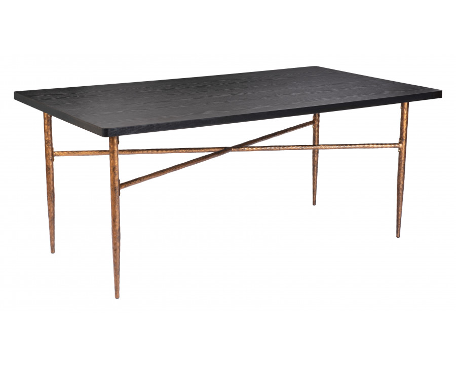 ZUO - Nida Dining Table in Black/Bronze