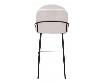 ZUO Jambi Barstool (Set of 2) - Ivory