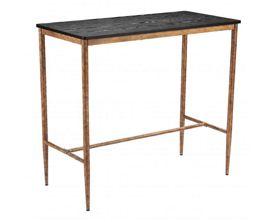 ZUO - Nida Bar Table in Black/Bronze