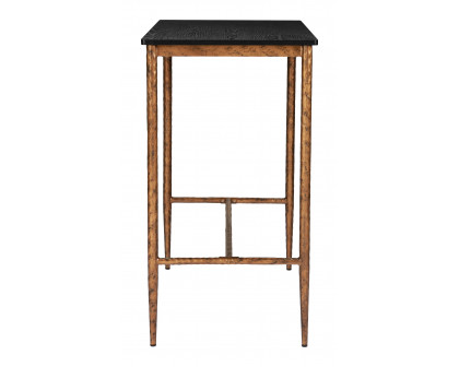 ZUO - Nida Bar Table in Black/Bronze