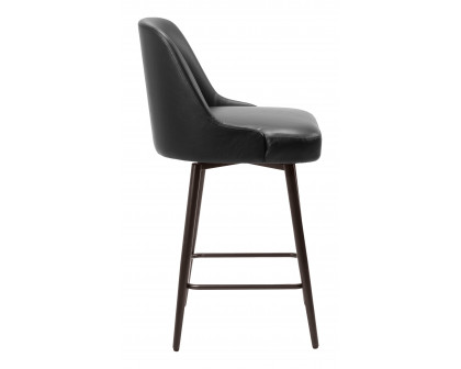 ZUO Keppel Swivel Counter Stool - Black/Bronze