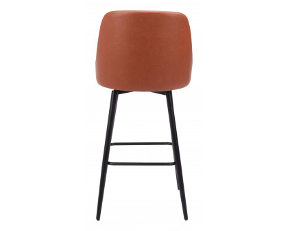 ZUO Keppel Swivel Barstool - Brown