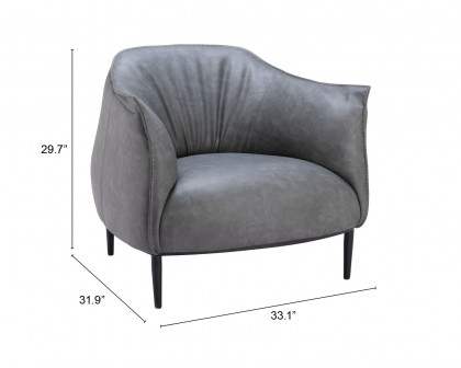 ZUO™ Julian Accent Chair - Gray