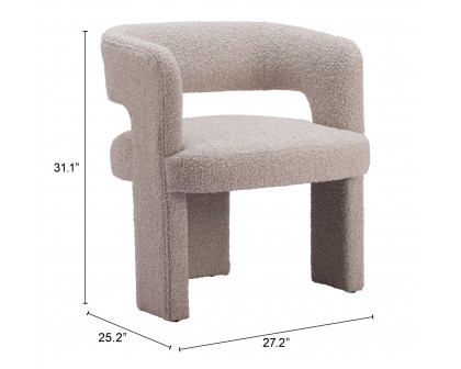 ZUO™ Java Accent Chair - Sandy Beige