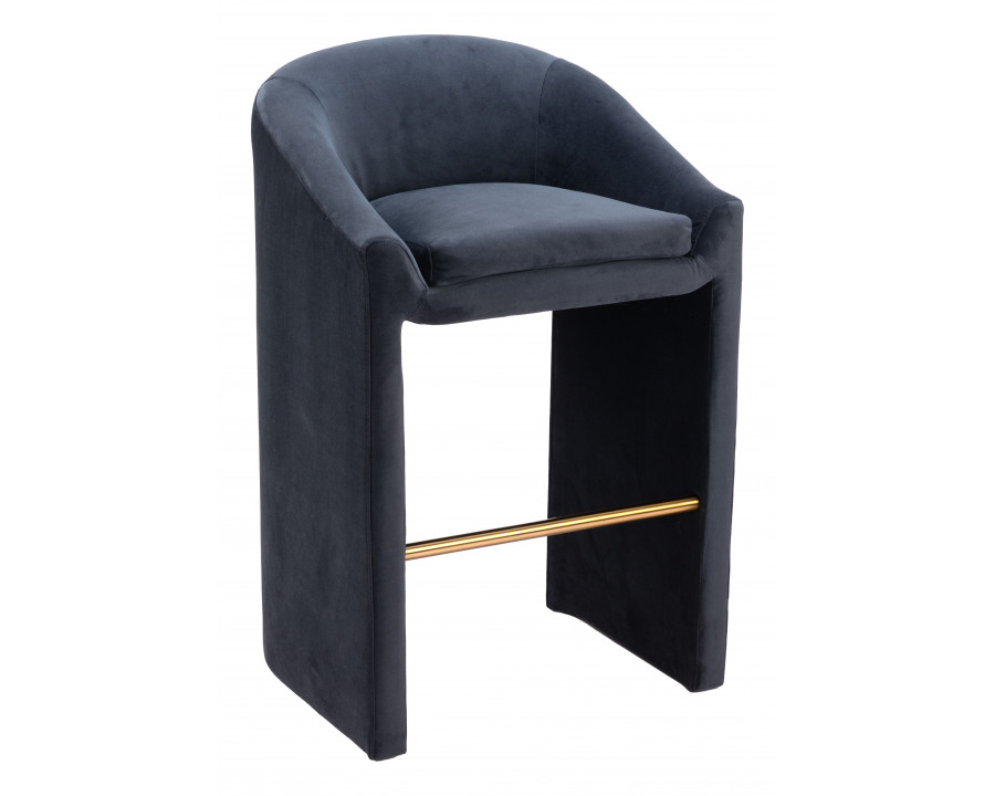 ZUO - Emas Barstool in Midnight Gray