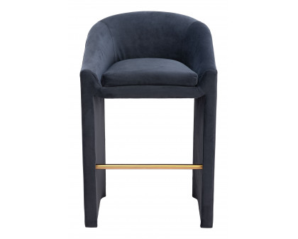 ZUO - Emas Barstool in Midnight Gray