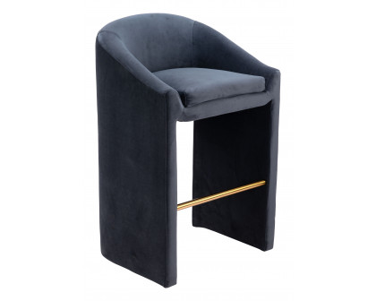 ZUO - Emas Barstool in Midnight Gray