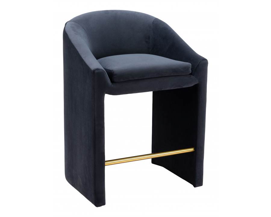 ZUO - Emas Counter Stool in Midnight Gray