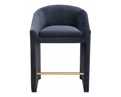 ZUO - Emas Counter Stool in Midnight Gray