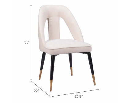 ZUO Artus Dining Chair - Ivory