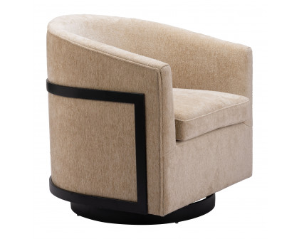 ZUO™ Hanko Swivel Chair - Golden Beige