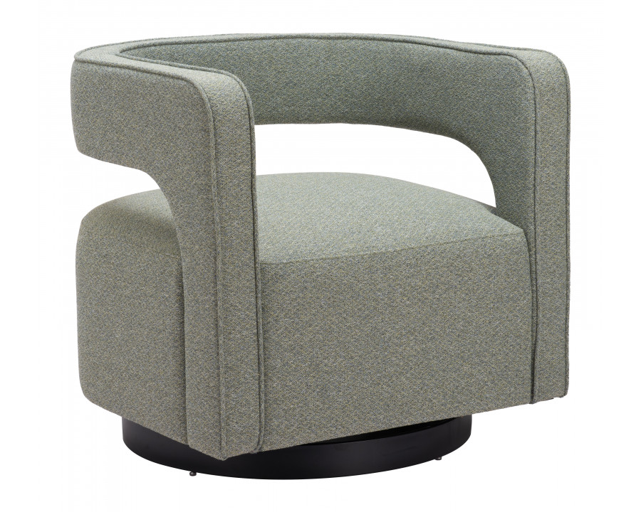 ZUO - Turku Swivel Chair in Sage Green