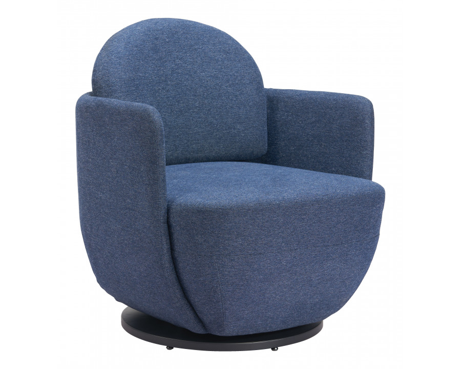 ZUO Bant Swivel Chair - Blue