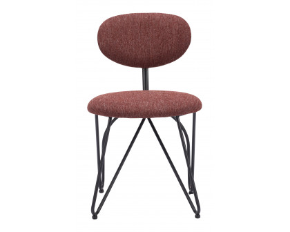 ZUO Novi Dining Chair (Set of 2) - Maroon Brown