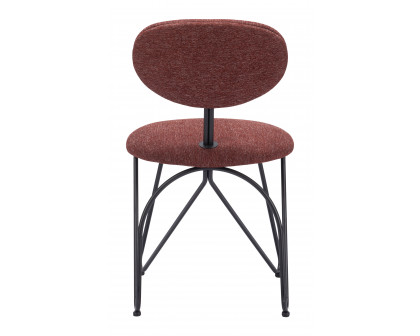 ZUO Novi Dining Chair (Set of 2) - Maroon Brown