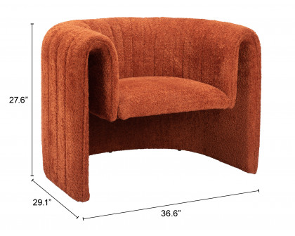 ZUO™ Viana Accent Chair - Burnt Orange