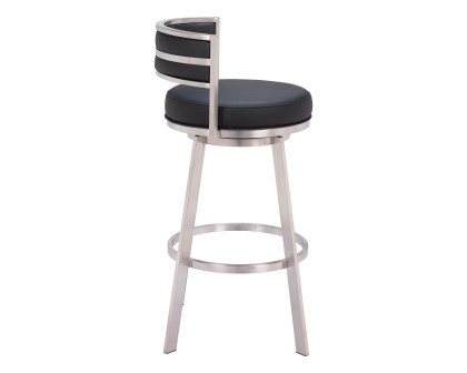 ZUO - Gimsby Swivel Barstool in Black