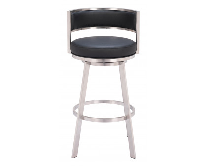 ZUO - Gimsby Swivel Barstool in Black