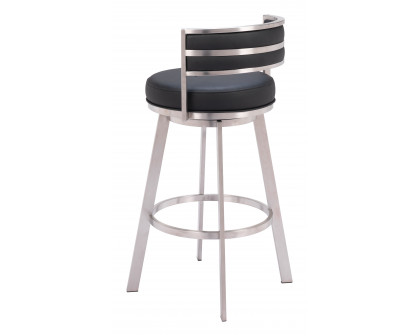 ZUO - Gimsby Swivel Barstool in Black