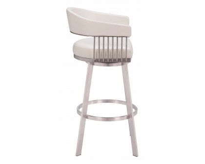 ZUO™ Bantry Swivel Barstool - White