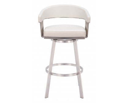 ZUO™ Bantry Swivel Barstool - White