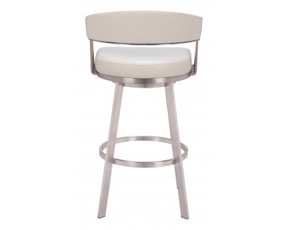 ZUO™ Bantry Swivel Barstool - White