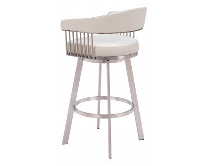 ZUO™ Bantry Swivel Barstool - White