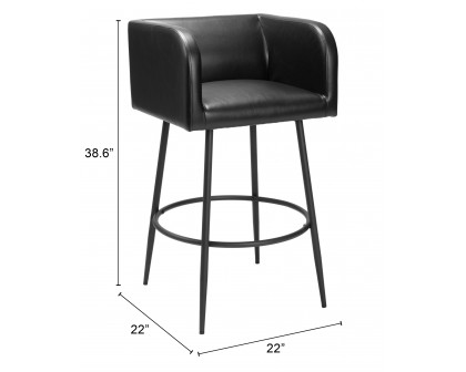 ZUO Horbat Barstool (Set of 2) - Black