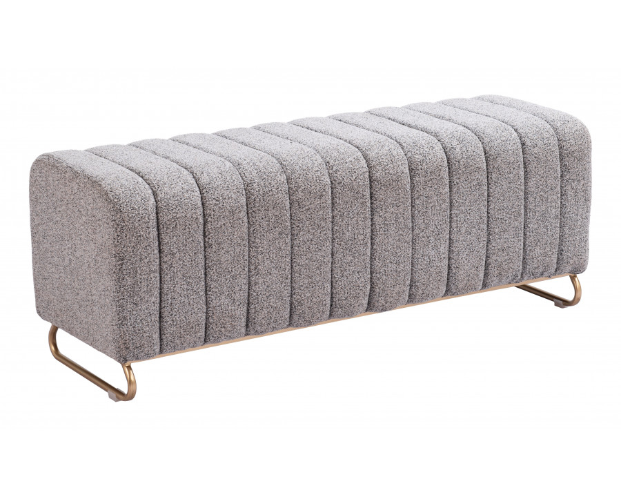 ZUO - Pender Bench in Stone Gray