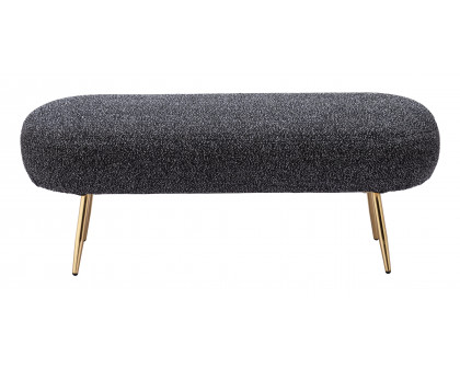 ZUO - Creek Bench in Glitter Black