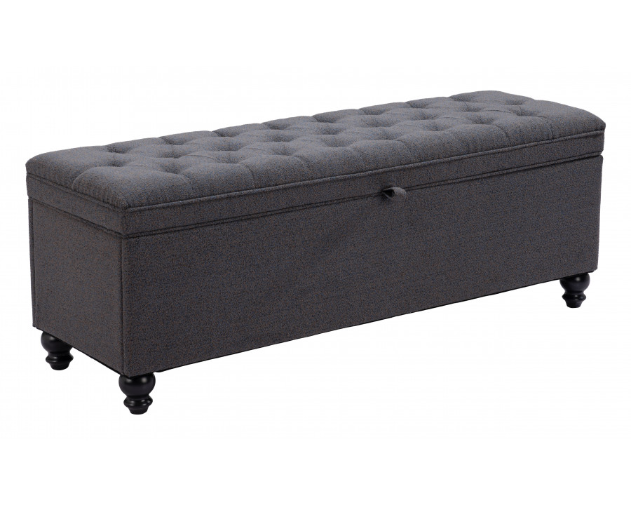 ZUO - Halifax Storage Bench in Gravel Gray