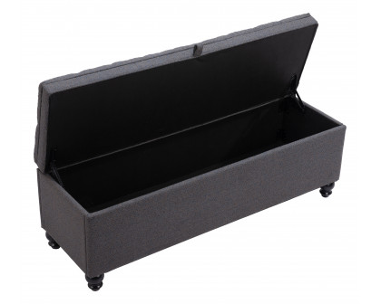 ZUO - Halifax Storage Bench in Gravel Gray