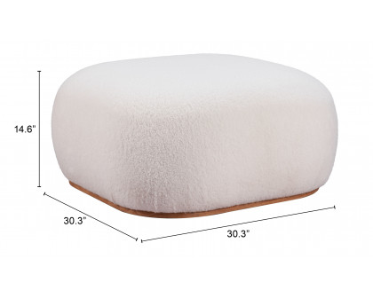 ZUO™ Azua Ottoman - Cream