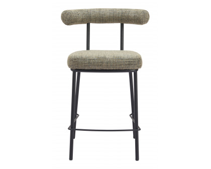 ZUO - Kede Counter Stool in Green Tweed