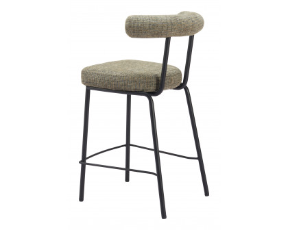 ZUO - Kede Counter Stool in Green Tweed