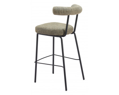 ZUO - Kede Barstool in Green Tweed