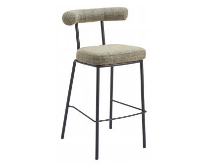 ZUO - Kede Barstool in Green Tweed